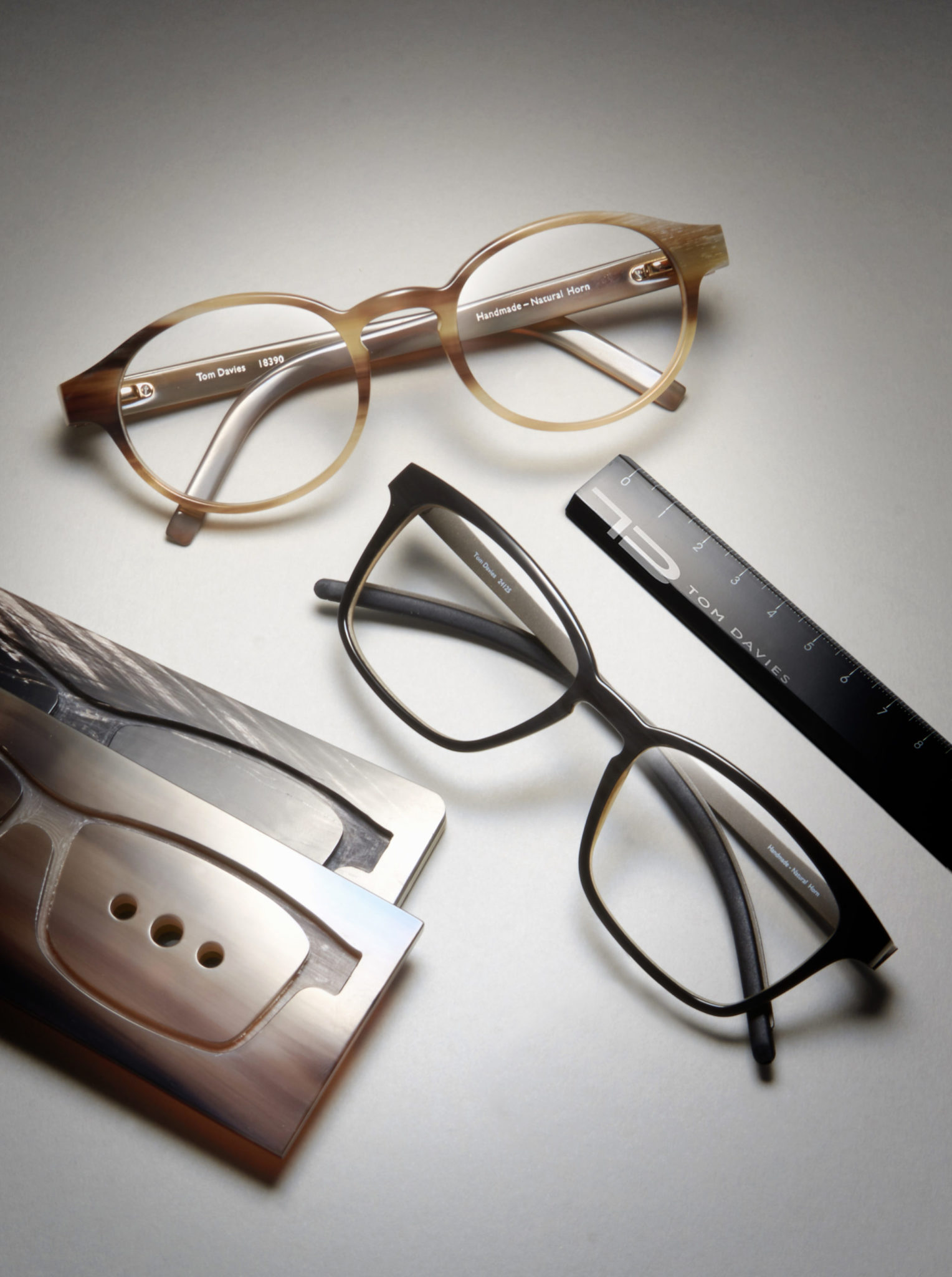 TD Tom Davies Bespoke designer glasses
