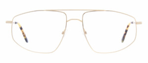 Front view of Aviator shape Gold color eyewear model 4780-03 from Andy Wolf