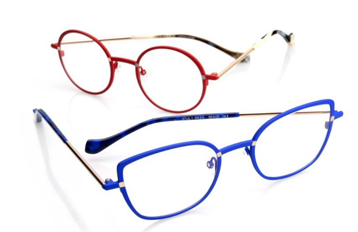 Face a Face Red and Blue Frames Stijl